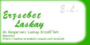 erzsebet laskay business card